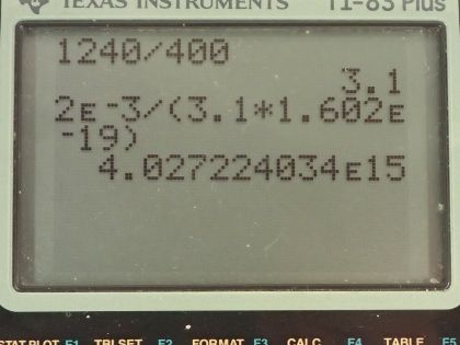 OpenStax College Physics, Chapter 29, Problem 82 (PE) calculator screenshot 1