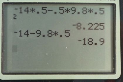 OpenStax College Physics, Chapter 2, Problem 42 (PE) calculator screenshot 1