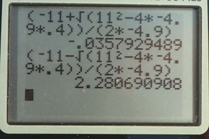 OpenStax College Physics, Chapter 2, Problem 48 (PE) calculator screenshot 1