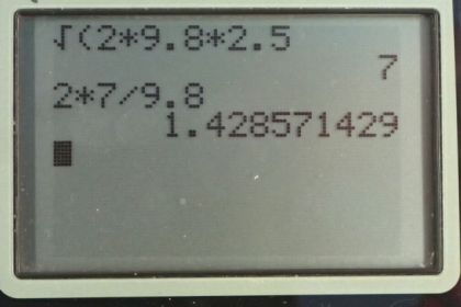 OpenStax College Physics, Chapter 2, Problem 50 (PE) calculator screenshot 1