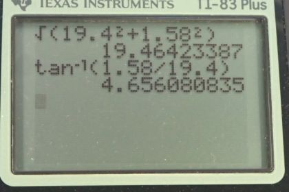 OpenStax College Physics, Chapter 3, Problem 6 (PE) calculator screenshot 2