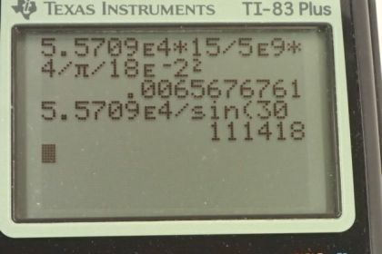 OpenStax College Physics, Chapter 5, Problem 44 (PE) calculator screenshot 2