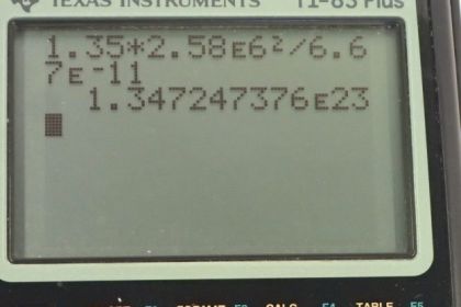 OpenStax College Physics, Chapter 6, Problem 4 (AP) calculator screenshot 1