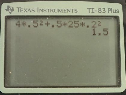 OpenStax College Physics, Chapter 7, Problem 22 (AP) calculator screenshot 1
