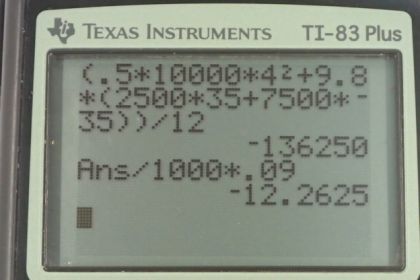 OpenStax College Physics, Chapter 7, Problem 39 (PE) calculator screenshot 1