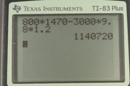 OpenStax College Physics, Chapter 7, Problem 51 (PE) calculator screenshot 2