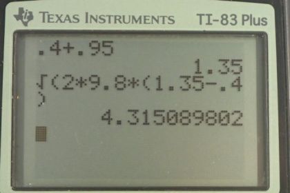 OpenStax College Physics, Chapter 7, Problem 69 (PE) calculator screenshot 1