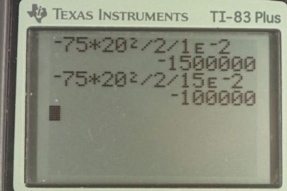 OpenStax College Physics, Chapter 8, Problem 13 (PE) calculator screenshot 1