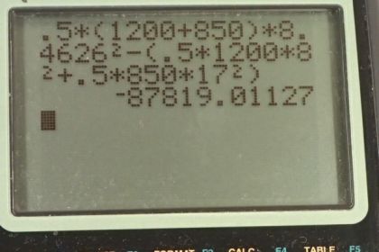 OpenStax College Physics, Chapter 8, Problem 50 (PE) calculator screenshot 2