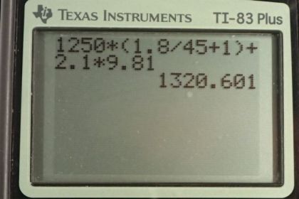 OpenStax College Physics, Chapter 9, Problem 23 (PE) calculator screenshot 1