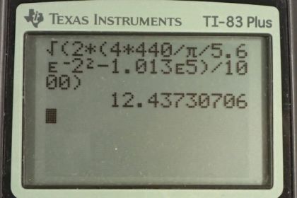 OpenStax College Physics, Chapter 12, Problem 7 (AP) calculator screenshot 1