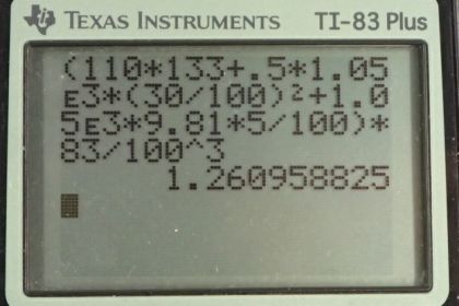 OpenStax College Physics, Chapter 12, Problem 27 (PE) calculator screenshot 1