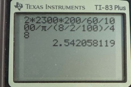 OpenStax College Physics, Chapter 12, Problem 55 (PE) calculator screenshot 1