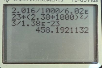 OpenStax College Physics, Chapter 13, Problem 43 (PE) calculator screenshot 1
