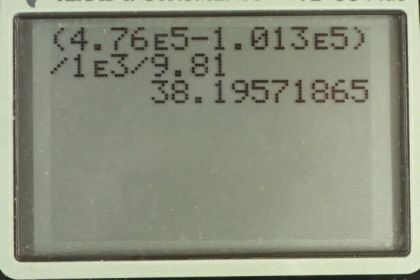 OpenStax College Physics, Chapter 13, Problem 65 (PE) calculator screenshot 1