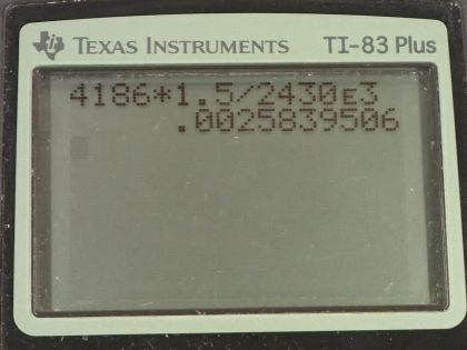 OpenStax College Physics, Chapter 14, Problem 16 (PE) calculator screenshot 1