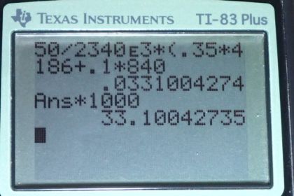OpenStax College Physics, Chapter 14, Problem 19 (PE) calculator screenshot 1