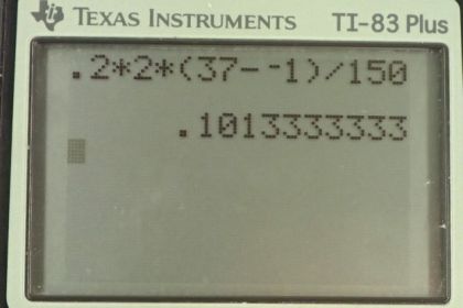OpenStax College Physics, Chapter 14, Problem 37 (PE) calculator screenshot 1