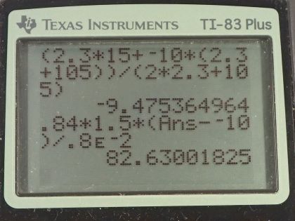OpenStax College Physics, Chapter 14, Problem 42 (PE) calculator screenshot 2