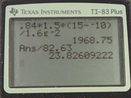 OpenStax College Physics, Chapter 14, Problem 42 (PE) calculator screenshot 3