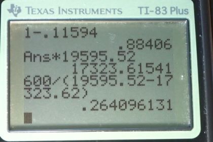 OpenStax College Physics, Chapter 14, Problem 43 (PE) calculator screenshot 2