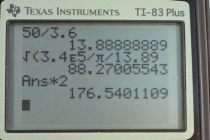 OpenStax College Physics, Chapter 14, Problem 69 (PE) calculator screenshot 2