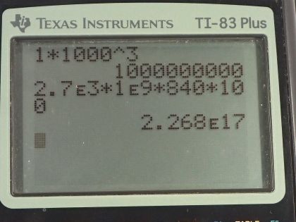 OpenStax College Physics, Chapter 14, Problem 72 (PE) calculator screenshot 1