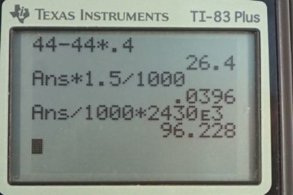 OpenStax College Physics, Chapter 14, Problem 73 (PE) calculator screenshot 1