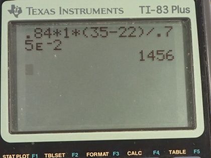 OpenStax College Physics, Chapter 14, Problem 78 (PE) calculator screenshot 1