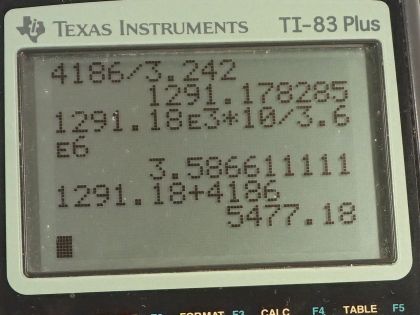OpenStax College Physics, Chapter 15, Problem 42 (PE) calculator screenshot 2