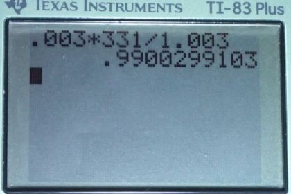 OpenStax College Physics, Chapter 17, Problem 37 (PE) calculator screenshot 1