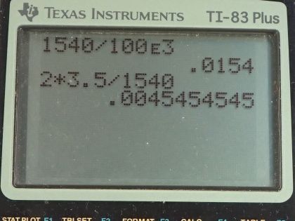 OpenStax College Physics, Chapter 17, Problem 82 (PE) calculator screenshot 1