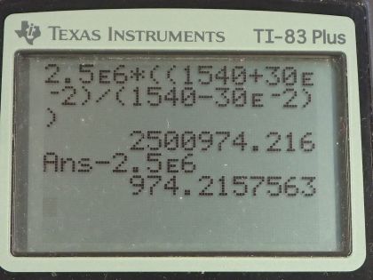 OpenStax College Physics, Chapter 17, Problem 84 (PE) calculator screenshot 1