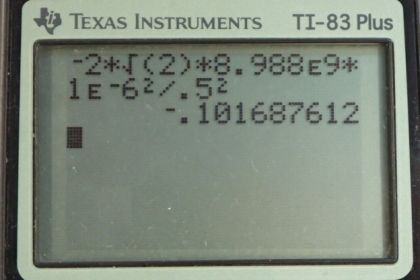 OpenStax College Physics, Chapter 18, Problem 21 (PE) calculator screenshot 1