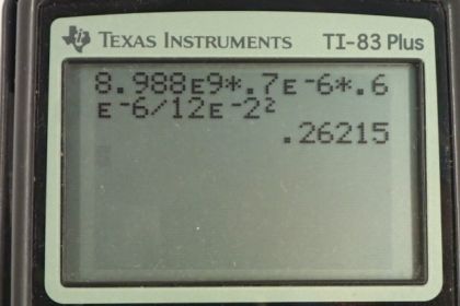 OpenStax College Physics, Chapter 18, Problem 11 (PE) calculator screenshot 1