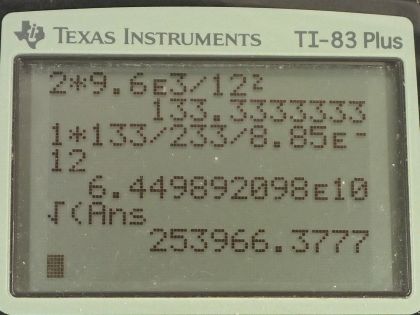 OpenStax College Physics, Chapter 19, Problem 70 (PE) calculator screenshot 1