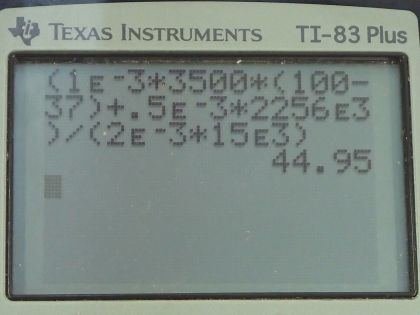 OpenStax College Physics, Chapter 20, Problem 62 (PE) calculator screenshot 1
