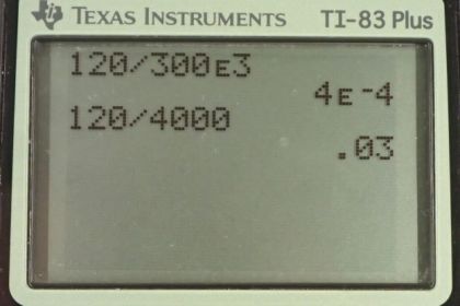 OpenStax College Physics, Chapter 20, Problem 87 (PE) calculator screenshot 1