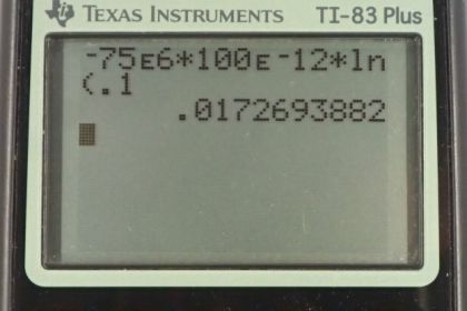 OpenStax College Physics, Chapter 21, Problem 73 (PE) calculator screenshot 1