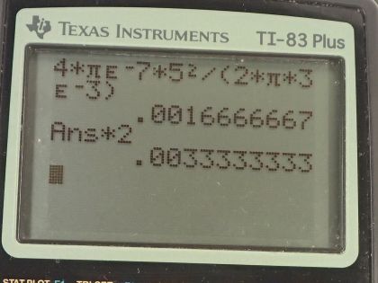 OpenStax College Physics, Chapter 22, Problem 54 (PE) calculator screenshot 1