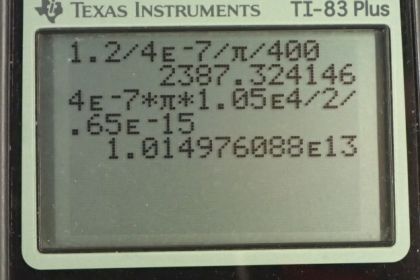 OpenStax College Physics, Chapter 22, Problem 61 (PE) calculator screenshot 1