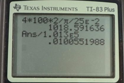 OpenStax College Physics, Chapter 22, Problem 77 (PE) calculator screenshot 1