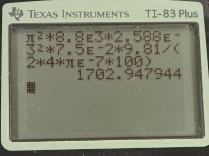 OpenStax College Physics, Chapter 22, Problem 84 (PE) calculator screenshot 1