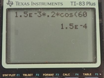 OpenStax College Physics, Chapter 23, Problem 2 (AP) calculator screenshot 1
