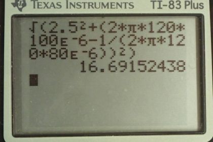OpenStax College Physics, Chapter 23, Problem 101 (PE) calculator screenshot 1