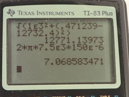 OpenStax College Physics, Chapter 23, Problem 102 (PE) calculator screenshot 2