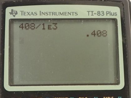 OpenStax College Physics, Chapter 23, Problem 102 (PE) calculator screenshot 5