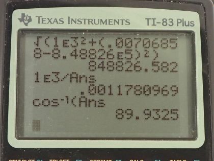 OpenStax College Physics, Chapter 23, Problem 104 (PE) calculator screenshot 2