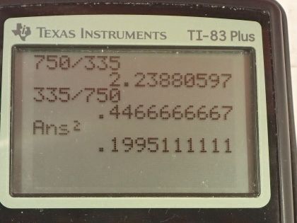 OpenStax College Physics, Chapter 23, Problem 50 (PE) calculator screenshot 1