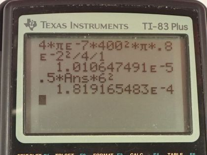 OpenStax College Physics, Chapter 23, Problem 64 (PE) calculator screenshot 1